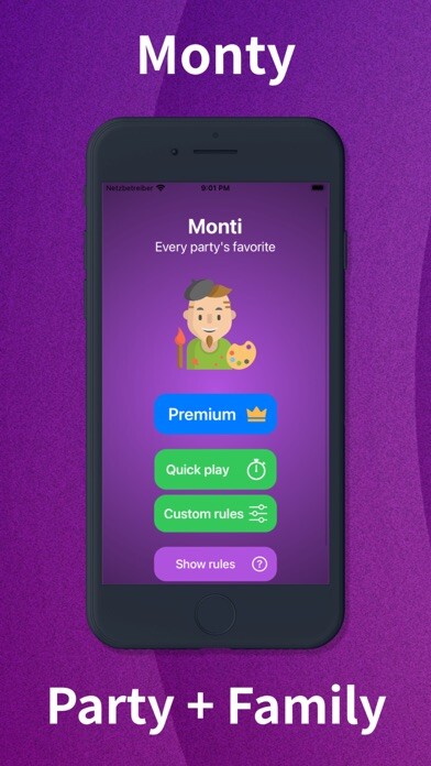 Emulate iPhone app Monty - Drawing Game using MyAndroid