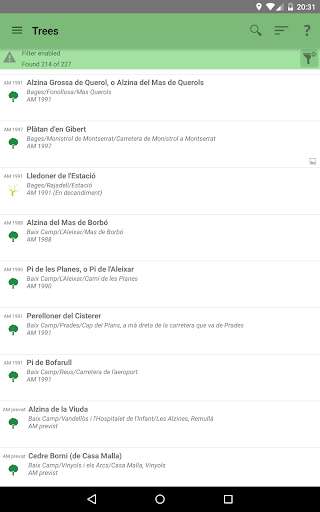 Emulate Android APK Monumental Trees of Catalonia