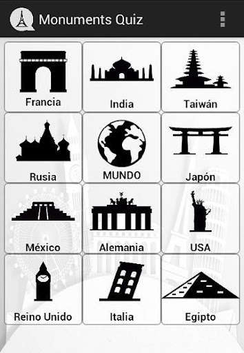Run android online APK Monumentos Quiz from MyAndroid or emulate Monumentos Quiz using MyAndroid