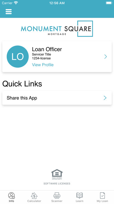 Emulate iPhone app Monument Square Mortgage using MyAndroid Emulate iPhone app Monument Square Mortgage using MyAndroid