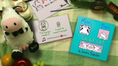 Emulate iPhone app Moo, Baa, La La La! - Sandra Boynton using MyAndroid