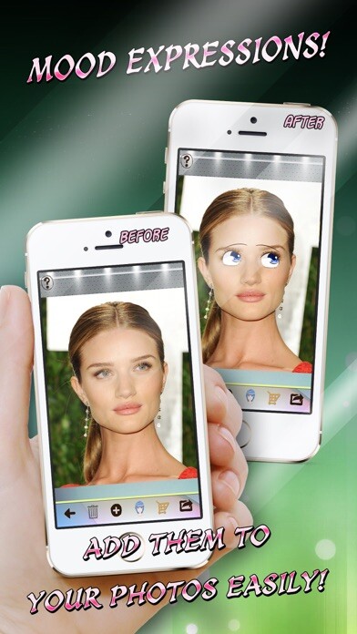 Emulate iPhone app Mood Expressions - Eye Color Change using MyAndroid Emulate iPhone app Mood Expressions - Eye Color Change using MyAndroid