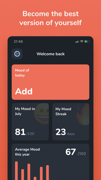 Emulate iPhone app Mood - Guided Journaling using MyAndroid Emulate iPhone app Mood - Guided Journaling using MyAndroid