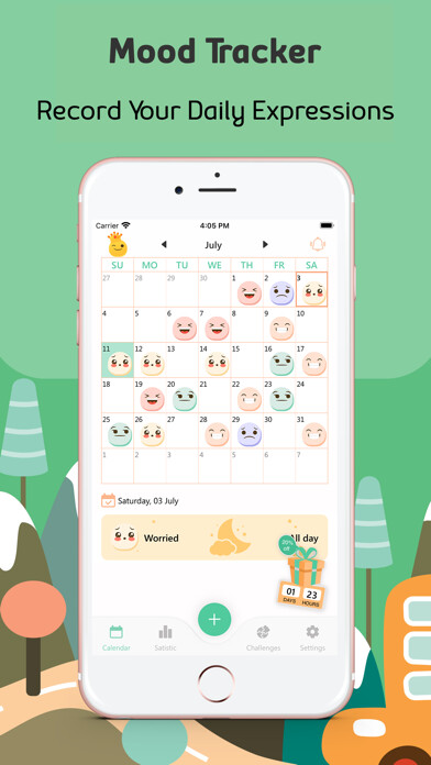 Emulate iPhone app Mood Journal : Daily Self Care using MyAndroid Emulate iPhone app Mood Journal : Daily Self Care using MyAndroid