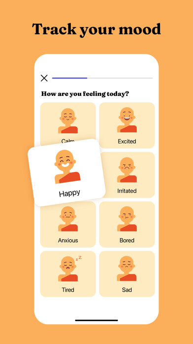 Emulate iPhone app Moodmonk - Daily reflection using MyAndroid Emulate iPhone app Moodmonk - Daily reflection using MyAndroid