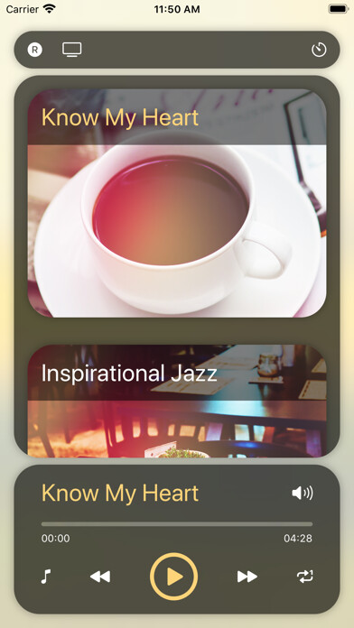 Emulate iPhone app Mood Music & Background using MyAndroid