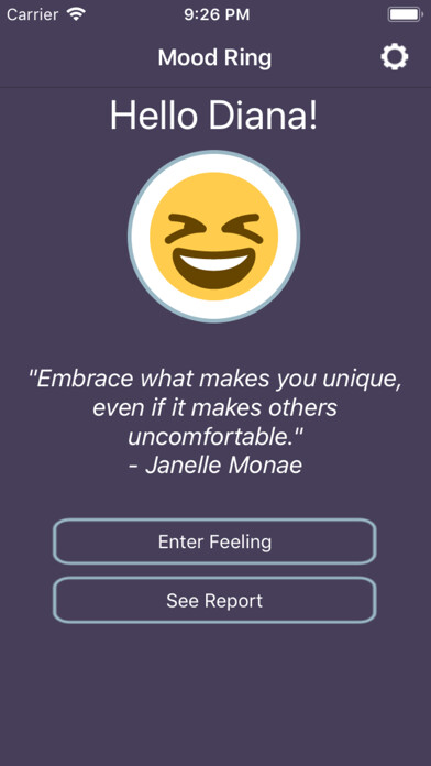 Emulate iPhone app Mood Ring: Your Emoji Journal using MyAndroid Emulate iPhone app Mood Ring: Your Emoji Journal using MyAndroid