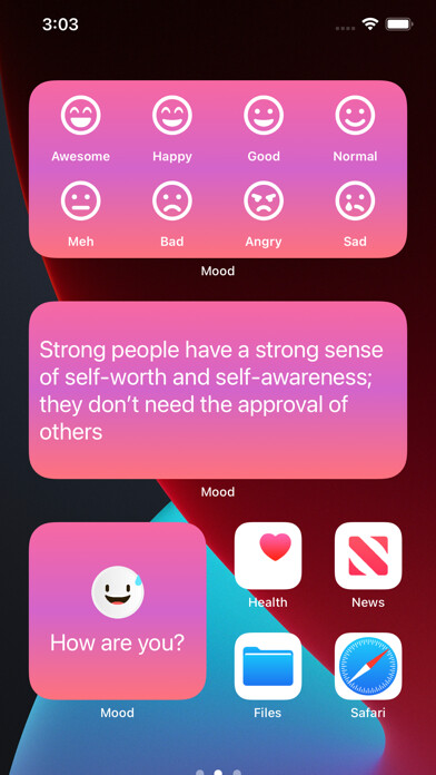 Emulate iPhone app Mood Tracker - Daily Journal using MyAndroid Emulate iPhone app Mood Tracker - Daily Journal using MyAndroid