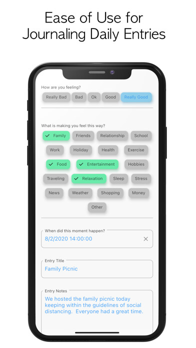 Emulate iPhone app Mood Tracker - Reflect Journal using MyAndroid Emulate iPhone app Mood Tracker - Reflect Journal using MyAndroid
