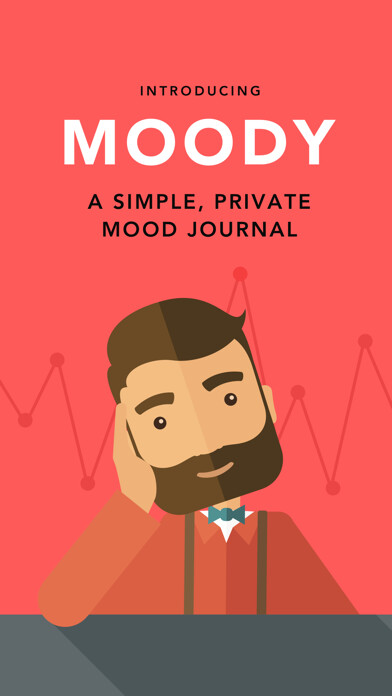 Emulate iPhone app Moody: Mood Tracker & Journal using MyAndroid