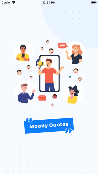Emulate iPhone app Moody Quotes using MyAndroid