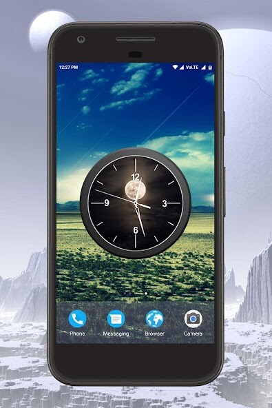 Emulate Android APK Moon Clock Live Wallpaper