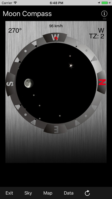Emulate iPhone app Moon Compass using MyAndroid Emulate iPhone app Moon Compass using MyAndroid