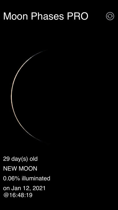 Emulate iPhone app Moon Phases PRO using MyAndroid Emulate iPhone app Moon Phases PRO using MyAndroid