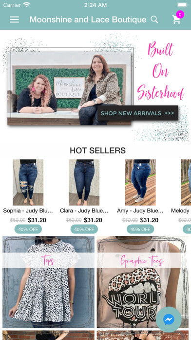 Emulate iPhone app Moonshine and Lace Boutique using MyAndroid Emulate iPhone app Moonshine and Lace Boutique using MyAndroid