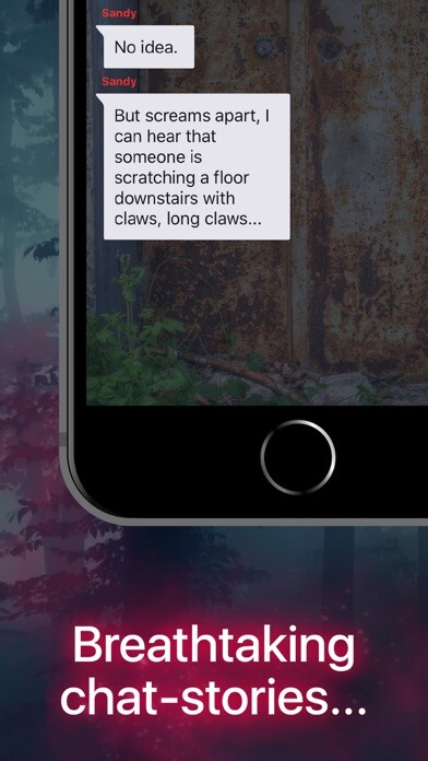 Emulate iPhone app MoonStory: Scary Chat stories using MyAndroid