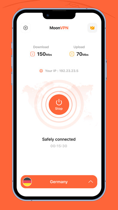 Emulate iPhone app MoonVPN: VPN Fast & Secure using MyAndroid Emulate iPhone app MoonVPN: VPN Fast & Secure using MyAndroid