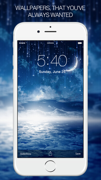 Emulate iPhone app Moon Wallpaper – Full Moon, Sailor Moon Background using MyAndroid
