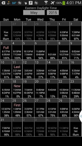 Run android online APK Moon Widget and Calendar from MyAndroid or emulate Moon Widget and Calendar using MyAndroid