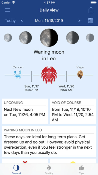 Emulate iPhone app MoonWorx Lunar Calendar using MyAndroid Emulate iPhone app MoonWorx Lunar Calendar using MyAndroid