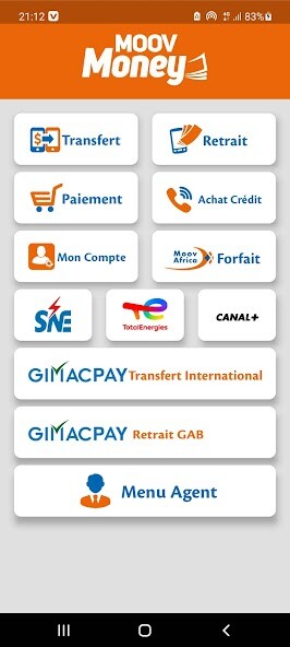Run android online APK Moov Money from MyAndroid or emulate Moov Money using MyAndroid