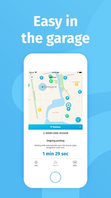Emulate iPhone app Moovy - Better parking service using MyAndroid