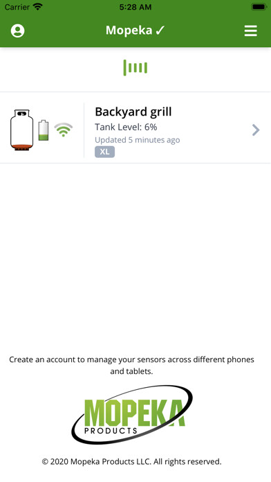 Emulate iPhone app Mopeka TankCheck using MyAndroid