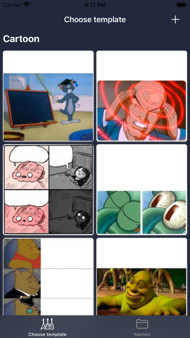 Emulate iPhone app More Memes using MyAndroid