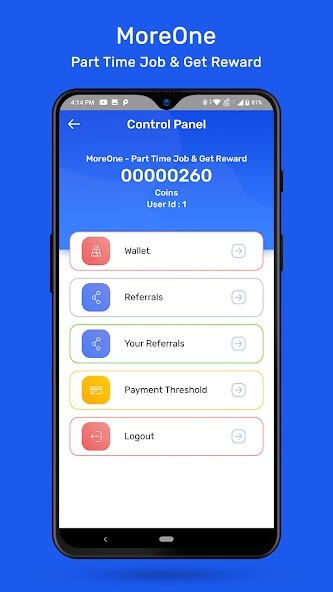 Run android online APK MoreOne -PartTime Job  Reward from MyAndroid or emulate MoreOne -PartTime Job  Reward using MyAndroid