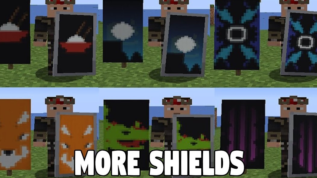 Run android online APK More Shields Mod Minecraft PE from MyAndroid or emulate More Shields Mod Minecraft PE using MyAndroid