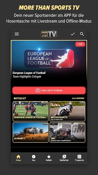 Run android online APK MoreThanSports TV from MyAndroid or emulate MoreThanSports TV using MyAndroid
