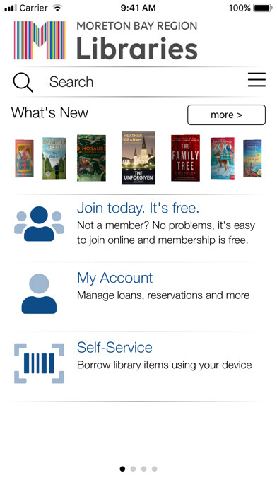 Emulate iPhone app Moreton Bay Region Libraries using MyAndroid Emulate iPhone app Moreton Bay Region Libraries using MyAndroid