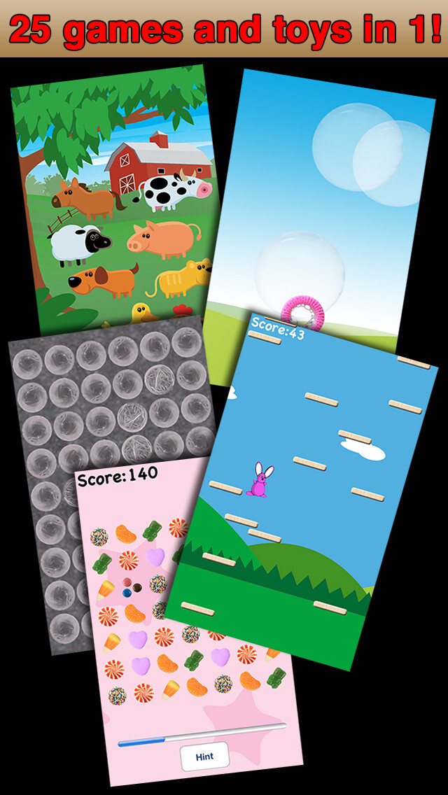 Emulate iPhone app More Toys! FREE - 25 games in 1 using MyAndroid