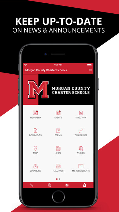 Emulate iPhone app Morgan County Charter Schools using MyAndroid