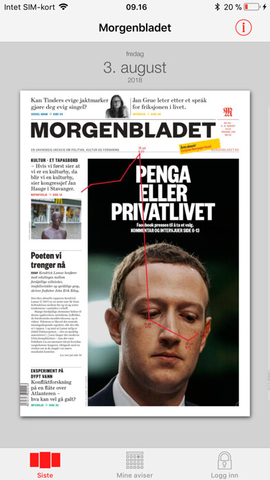 Emulate iPhone app Morgenbladet e-avis using MyAndroid Emulate iPhone app Morgenbladet e-avis using MyAndroid