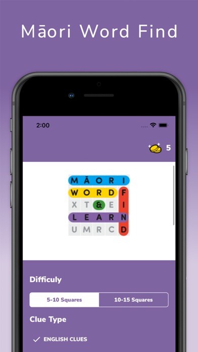 Emulate iPhone app Māori Word Find & Learn using MyAndroid