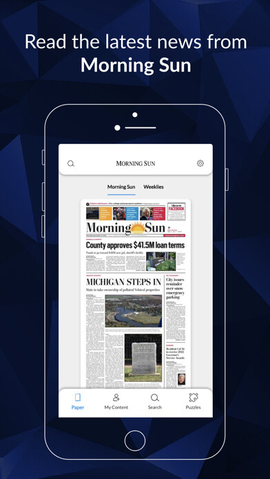 Emulate iPhone app Morning Sun eEdition using MyAndroid Emulate iPhone app Morning Sun eEdition using MyAndroid