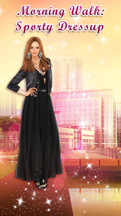 Emulate iPhone app Morning Walk: Sporty Dressup. Girls fashion line using MyAndroid