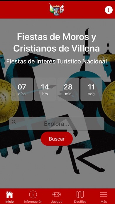 Emulate iPhone app Moros y Cristianos Villena using MyAndroid