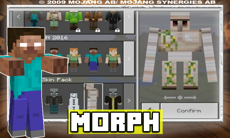 Run android online APK Morph Add-on for Minecraft PE from MyAndroid or emulate Morph Add-on for Minecraft PE using MyAndroid Run android online APK Morph Add-on for Minecraft PE from MyAndroid or emulate Morph Add-on for Minecraft PE using MyAndroid