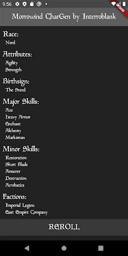 Run android online APK Morrowind CharGen from MyAndroid or emulate Morrowind CharGen using MyAndroid