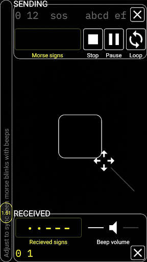 Run android online APK Morse chat by Light simple S/R from MyAndroid or emulate Morse chat by Light simple S/R using MyAndroid