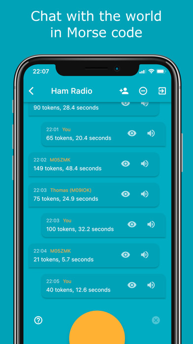 Emulate iPhone app Morse Chat: Chat in Morse Code using MyAndroid Emulate iPhone app Morse Chat: Chat in Morse Code using MyAndroid