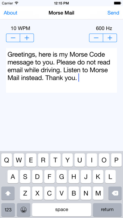 Emulate iPhone app Morse Email using MyAndroid Emulate iPhone app Morse Email using MyAndroid