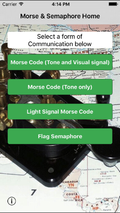 Emulate iPhone app Morse & Flags using MyAndroid