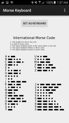 Emulate Android APK Morse Keyboard