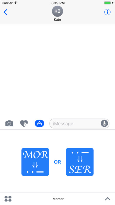 Emulate iPhone app Morser-Translator using MyAndroid
