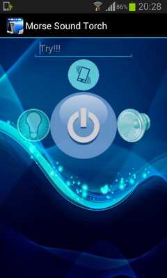 Emulate Android APK Morse Sound Torch