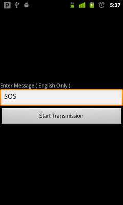 Emulate Android APK Morse Talk