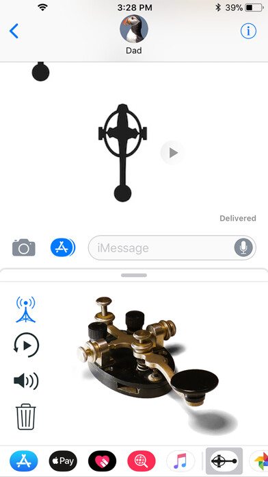 Emulate iPhone app Morse Telegraph using MyAndroid Emulate iPhone app Morse Telegraph using MyAndroid